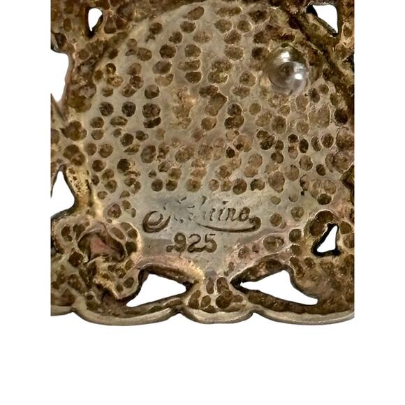 Jezlaine Square Blue Chalcedony Sterling Silver Post Stud Earrings Vintage - Picture 2 of 8